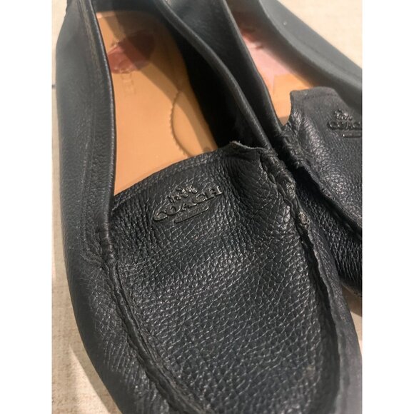 Coach Mary Lock Up Black Slip On Loafers Sz 8.5 - Picture 2 of 9